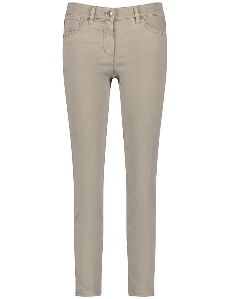 GERRY WEBER Edition - 7/8 Jeans BEST4ME CROPPED mit Saumschlitzen dark clay natural dye - Gr. - 46R von GERRY WEBER Edition