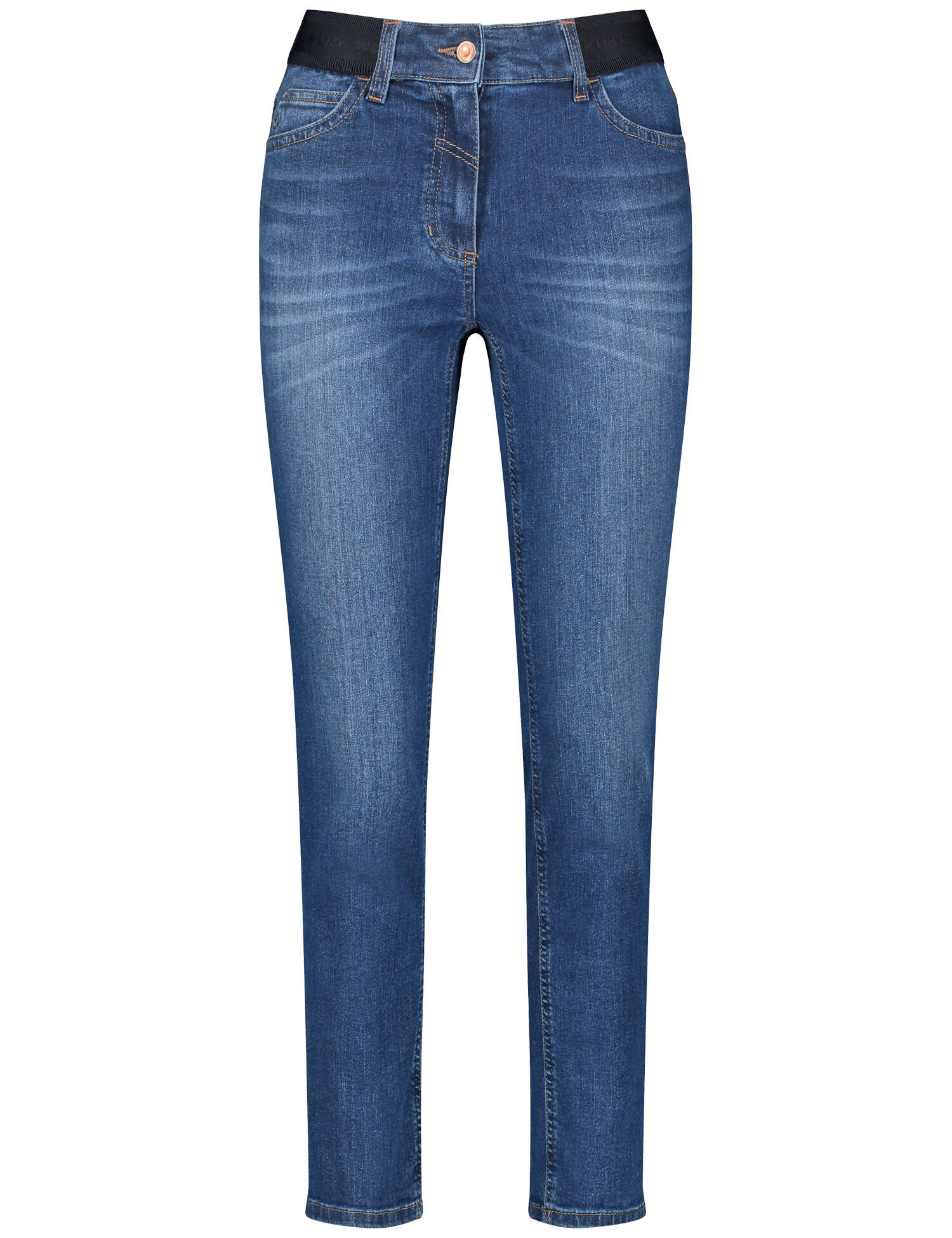 GERRY WEBER Edition - 7/8 Jeans Perfect4ever mit Dehnbund blue denim washed - Gr. - 38R von GERRY WEBER Edition