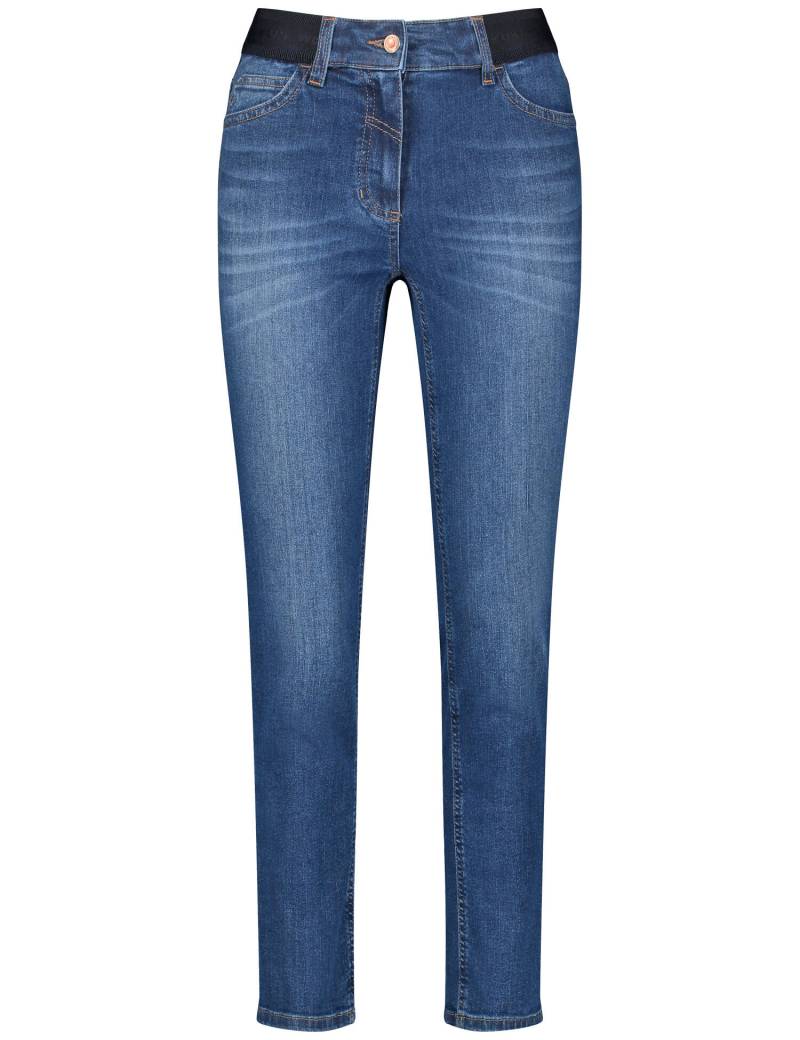 GERRY WEBER Edition - 7/8 Jeans Perfect4ever mit Dehnbund blue denim washed - Gr. - 38R von GERRY WEBER Edition