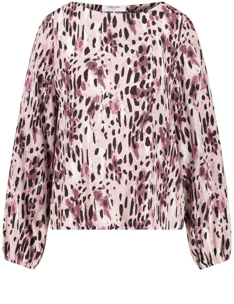 GERRY WEBER Edition - Bluse mit Animalmuster lila/pink/braun druck - Gr. - 46 von GERRY WEBER Edition
