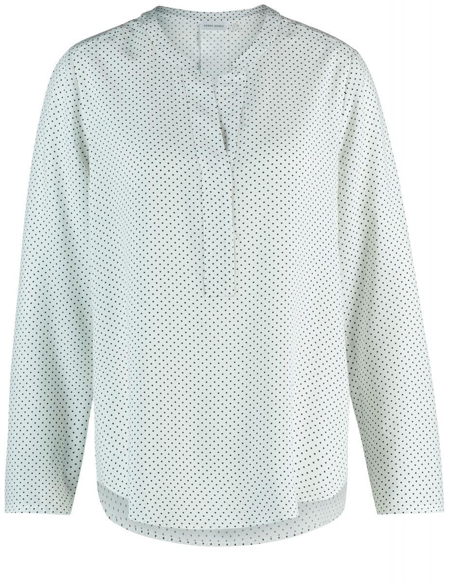 GERRY WEBER Edition - Bluse mit Punktemuster beige/weiß - Gr. - 38 von GERRY WEBER Edition