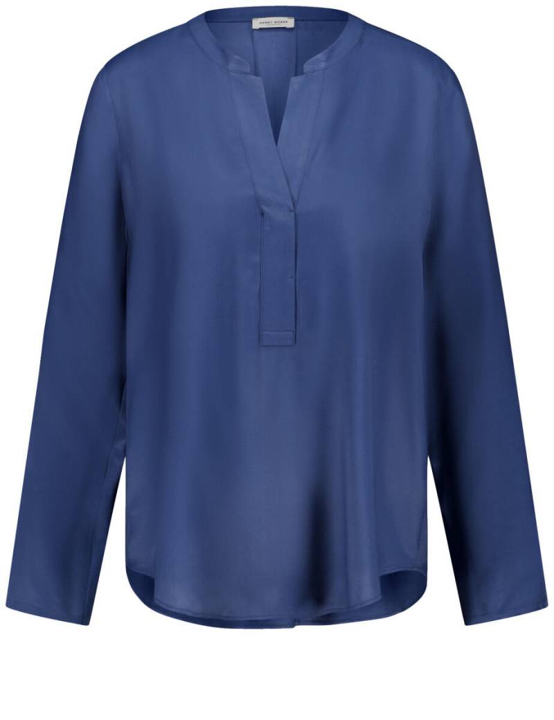 GERRY WEBER Edition - Bluse mit Tunikaausschnitt blau - Gr. - 46 von GERRY WEBER Edition