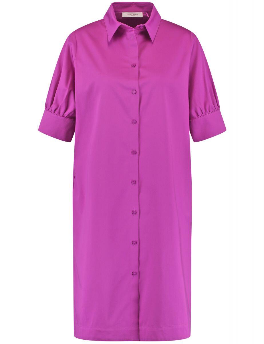 GERRY WEBER Edition - Blusenkleid mit Kellerfalte lila - Gr. - 36 von GERRY WEBER Edition