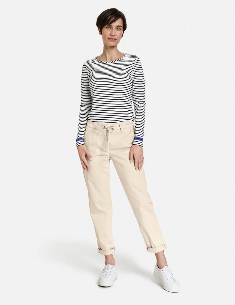GERRY WEBER Edition - Chino mit Bindegürtel sand - Gr. - 46R von GERRY WEBER Edition