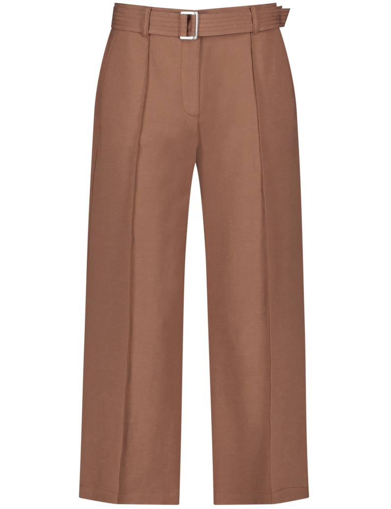 GERRY WEBER Edition - Culotte mit Längsbiese cacao - Gr. - 46R von GERRY WEBER Edition