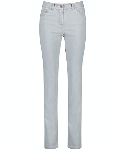 GERRY WEBER Edition Damen Best4me Slimfit Jeans, Light Grey Denim, 44 von Gerry Weber