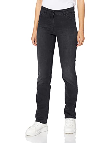 GERRY WEBER Edition Damen Straight Fit Jeans, Grey Denim, 44R von Gerry Weber