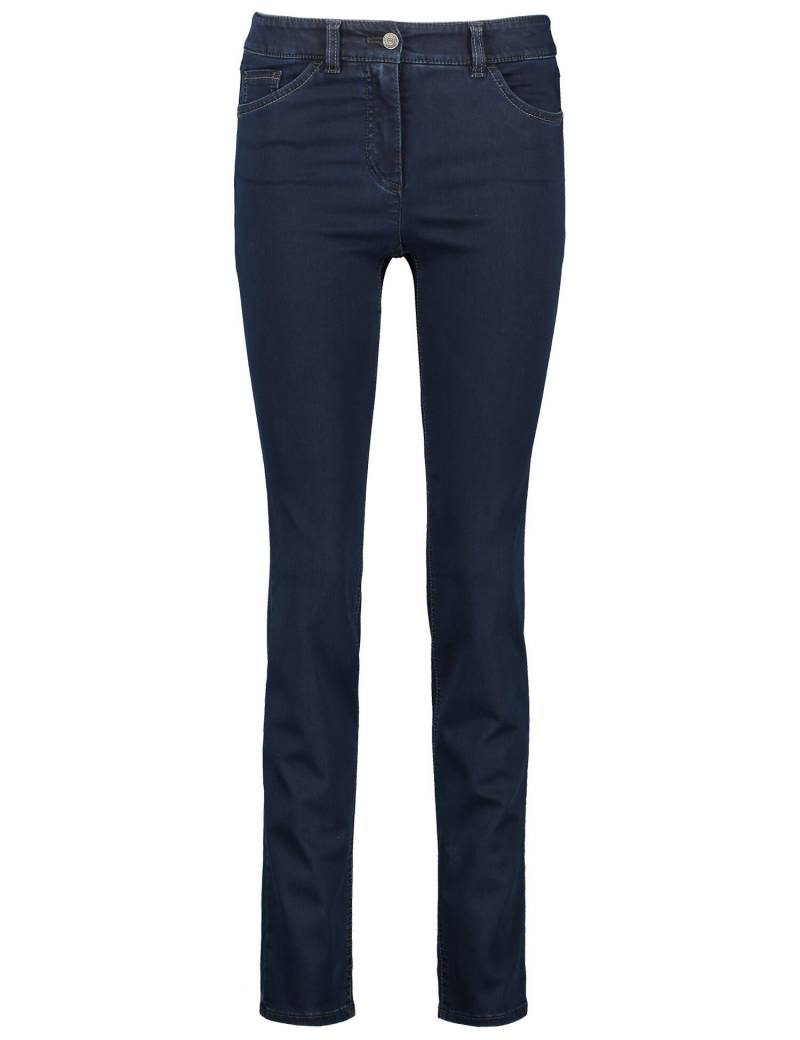 GERRY WEBER Edition - Figurformende Jeans Best4me Slim Fit Kurzgröße dark blue denim - Gr. - 40R von GERRY WEBER Edition