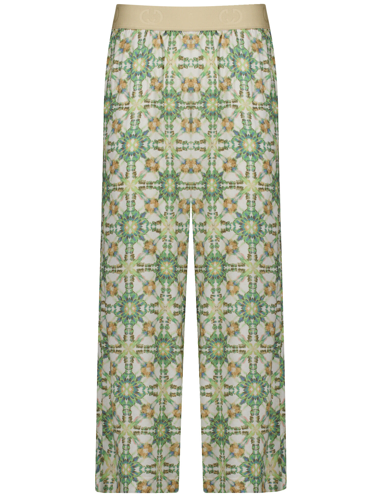 GERRY WEBER Edition - Gemusterte Schlupfhose MIR꞉ELA CULOTTE nature/jade batik print - Gr. - 38R von GERRY WEBER Edition