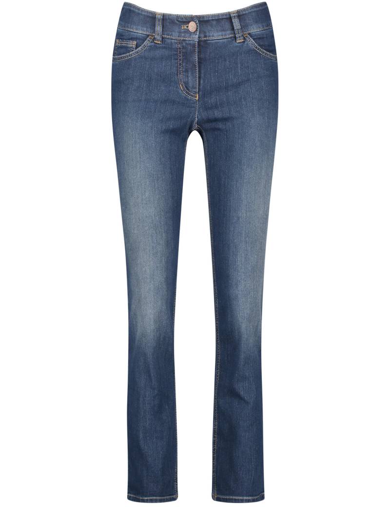GERRY WEBER Edition - HOSE JEANS LANG dark blue denim mit use - Gr. - 36R von GERRY WEBER Edition