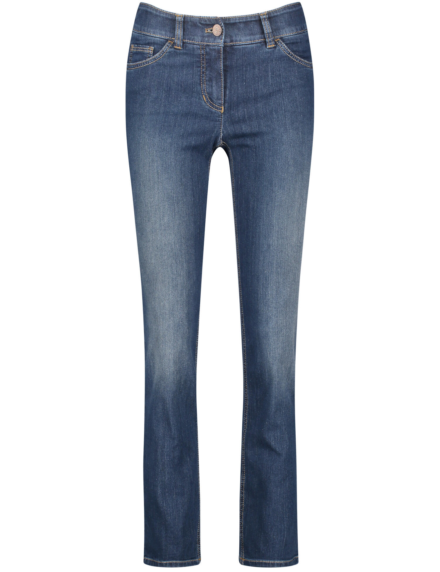 GERRY WEBER Edition - HOSE JEANS LANG dark blue denim mit use - Gr. - 44R von GERRY WEBER Edition