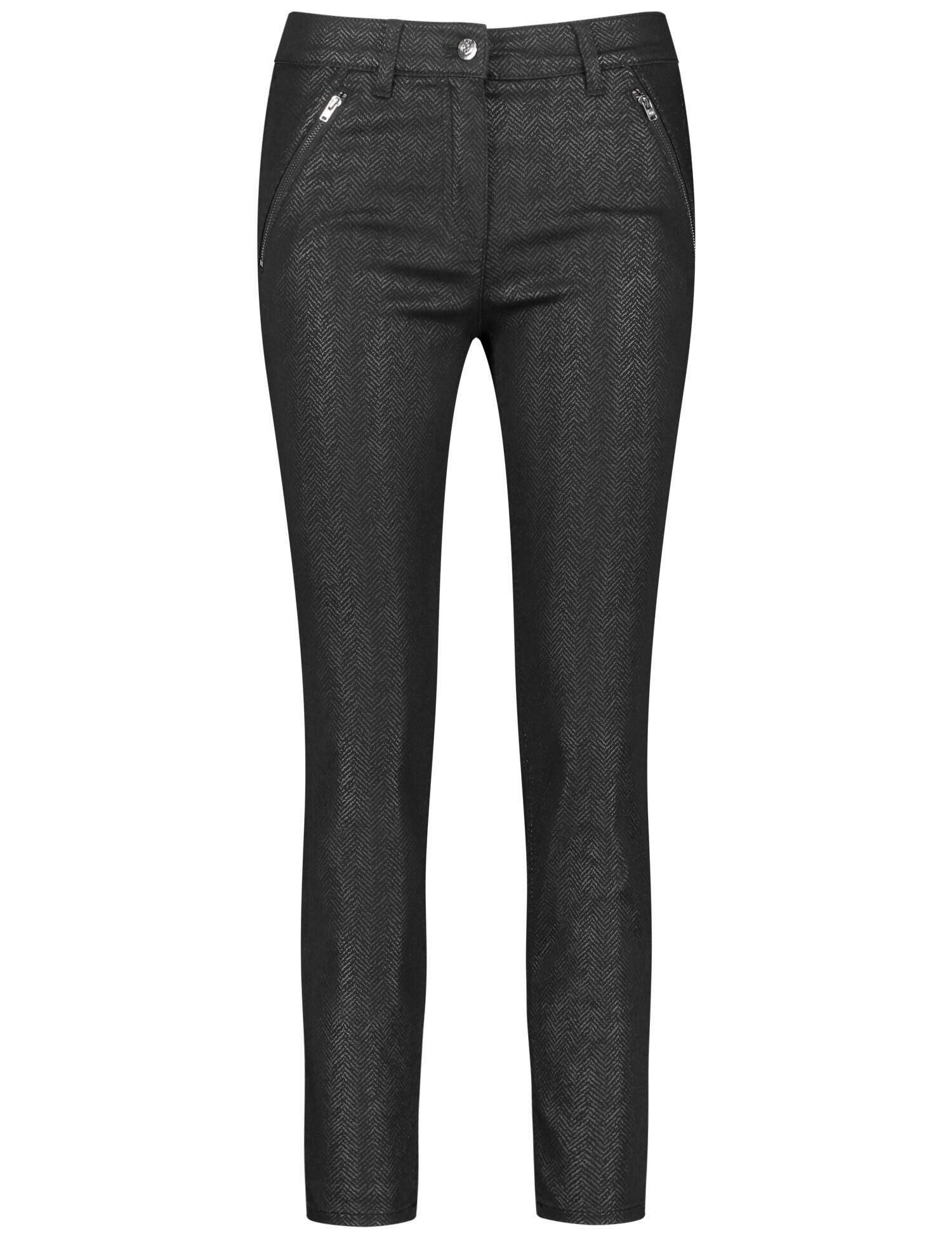 GERRY WEBER Edition - Hose Best4me Cropped schwarz/ puder - Gr. - 44R von GERRY WEBER Edition