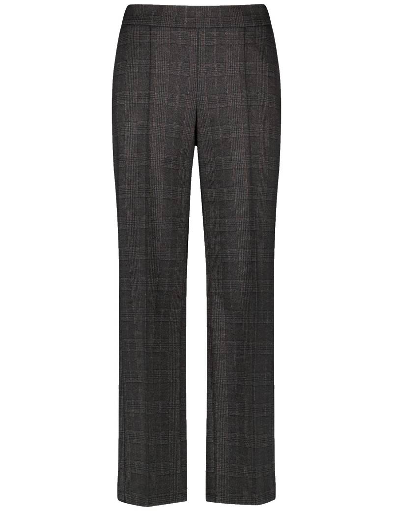 GERRY WEBER Edition - Hose Freizeit lang caramel karo - Gr. - 46R von GERRY WEBER Edition