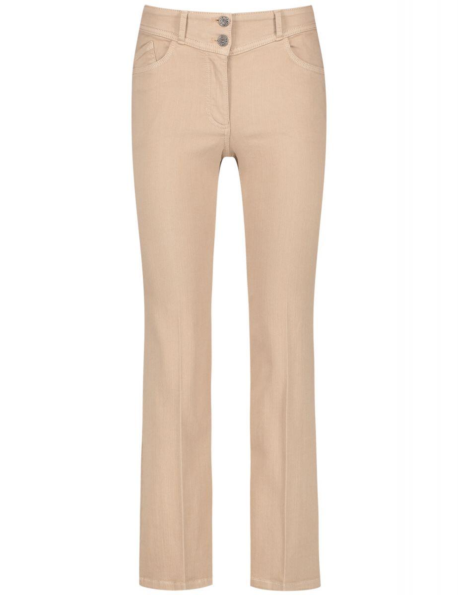 GERRY WEBER Edition - Hose Organic Cotton Flared beige - Gr. - 46R von GERRY WEBER Edition