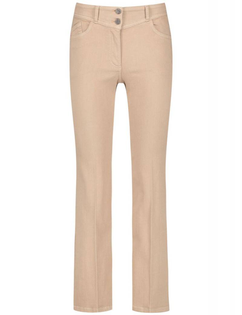 GERRY WEBER Edition - Hose Organic Cotton Flared beige - Gr. - 48R von GERRY WEBER Edition