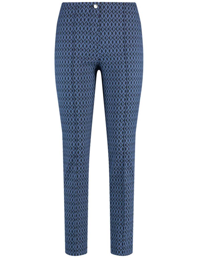GERRY WEBER Edition - Hose mit Muster blau von GERRY WEBER Edition