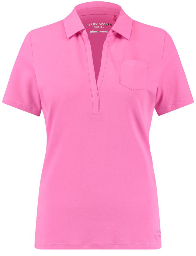 GERRY WEBER Edition - Kurzarm Poloshirt soft pink - Gr. - 46 von GERRY WEBER Edition