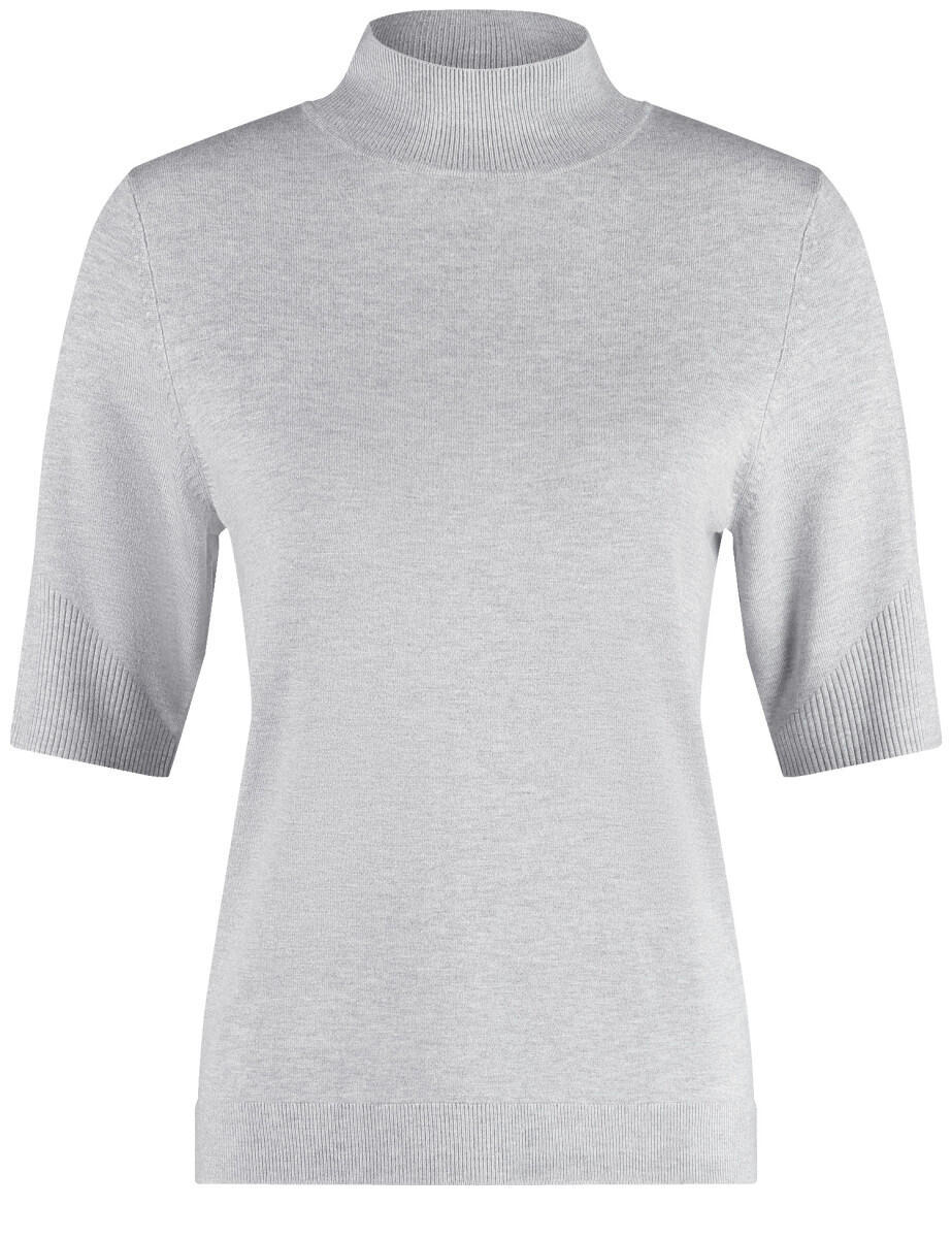 GERRY WEBER Edition - Kurzarmpullover mit Turtleneck grau - Gr. - 42 von GERRY WEBER Edition