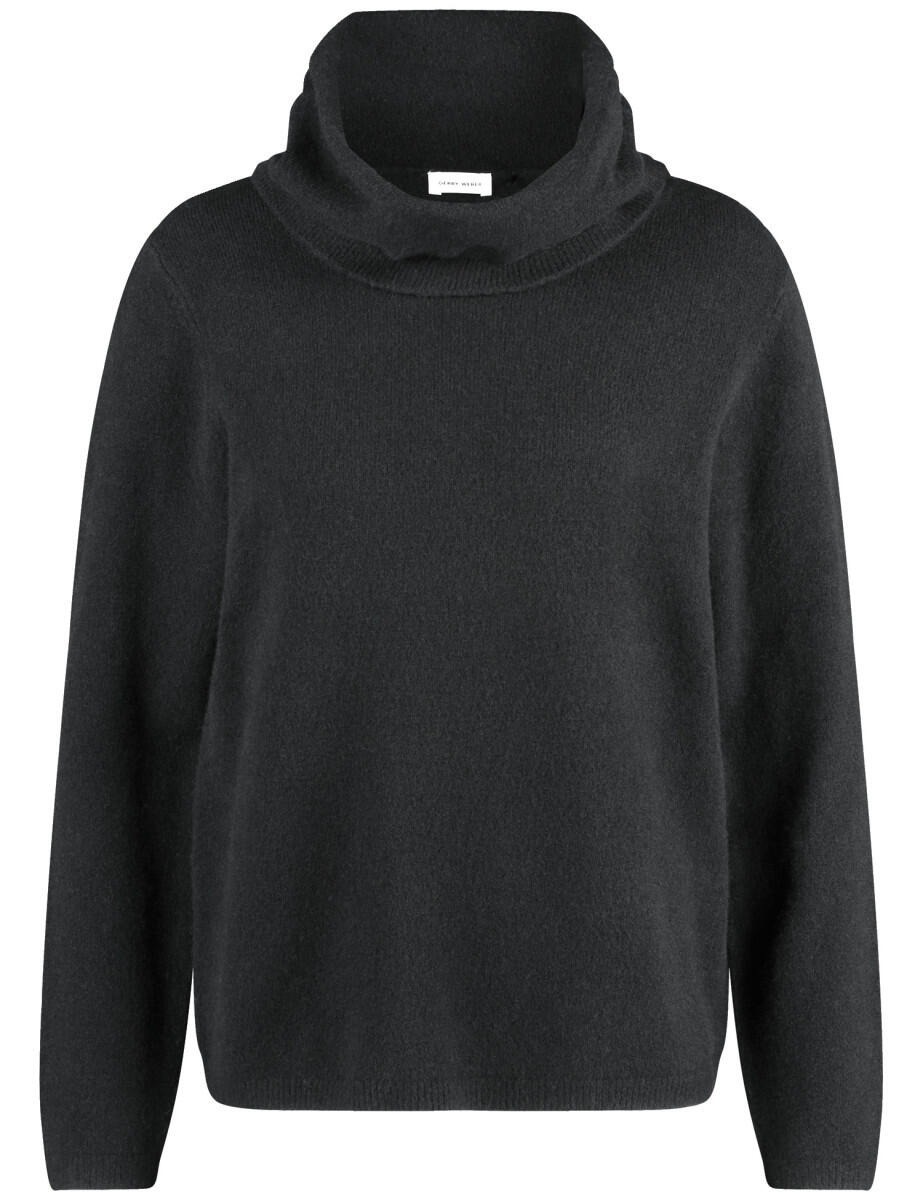 GERRY WEBER Edition - Kuscheliger Rollkragenpullover schwarz - Gr. - 36 von GERRY WEBER Edition