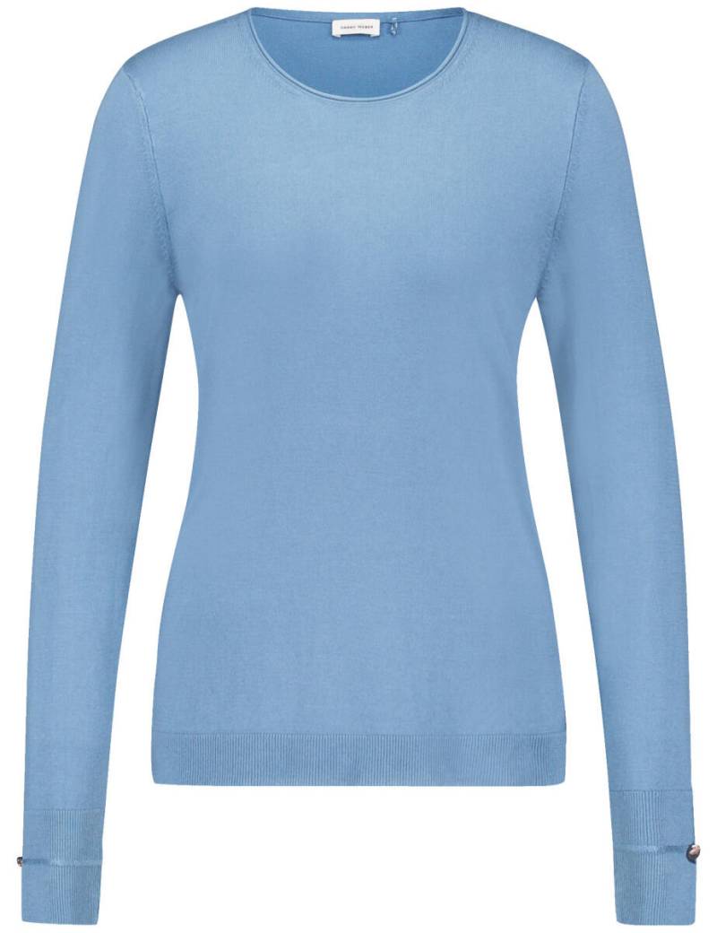 GERRY WEBER Edition - Langarmpullover blau - Gr. - 46 von GERRY WEBER Edition