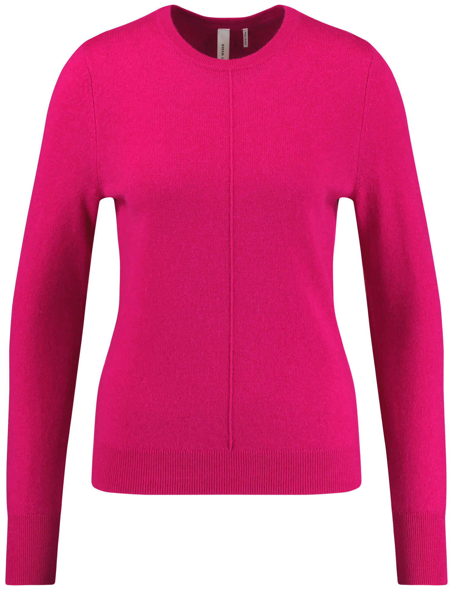 GERRY WEBER Edition - Langarmpullover mit Längsbiese und Kaschmiranteil - Gr. - 46 von GERRY WEBER Edition