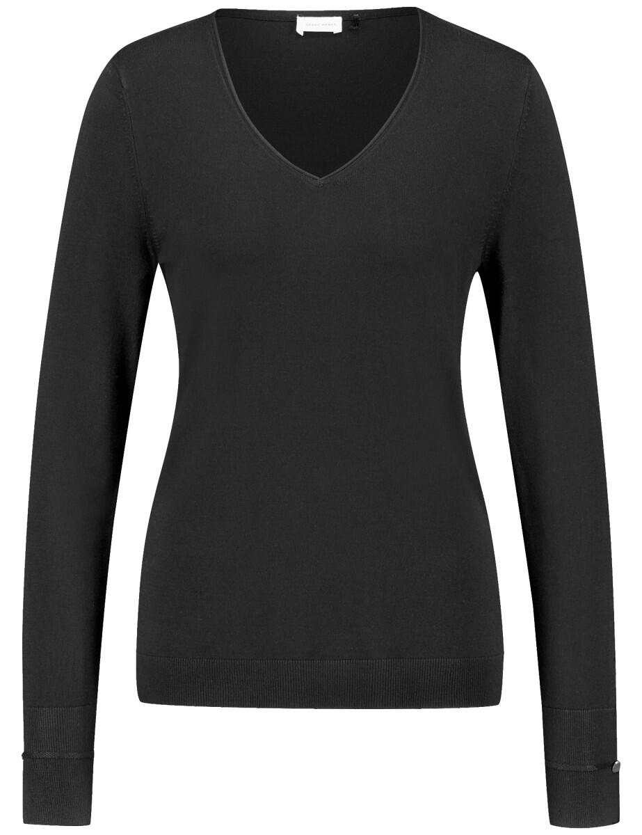 GERRY WEBER Edition - Langarmpullover schwarz - Gr. - 36 von GERRY WEBER Edition