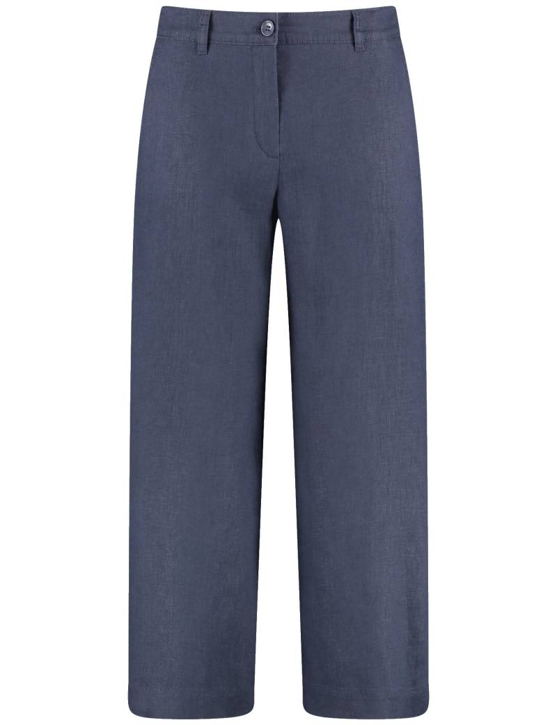GERRY WEBER Edition - Leinenhose MIR꞉ELA CULOTTE indigo - Gr. - 44R von GERRY WEBER Edition