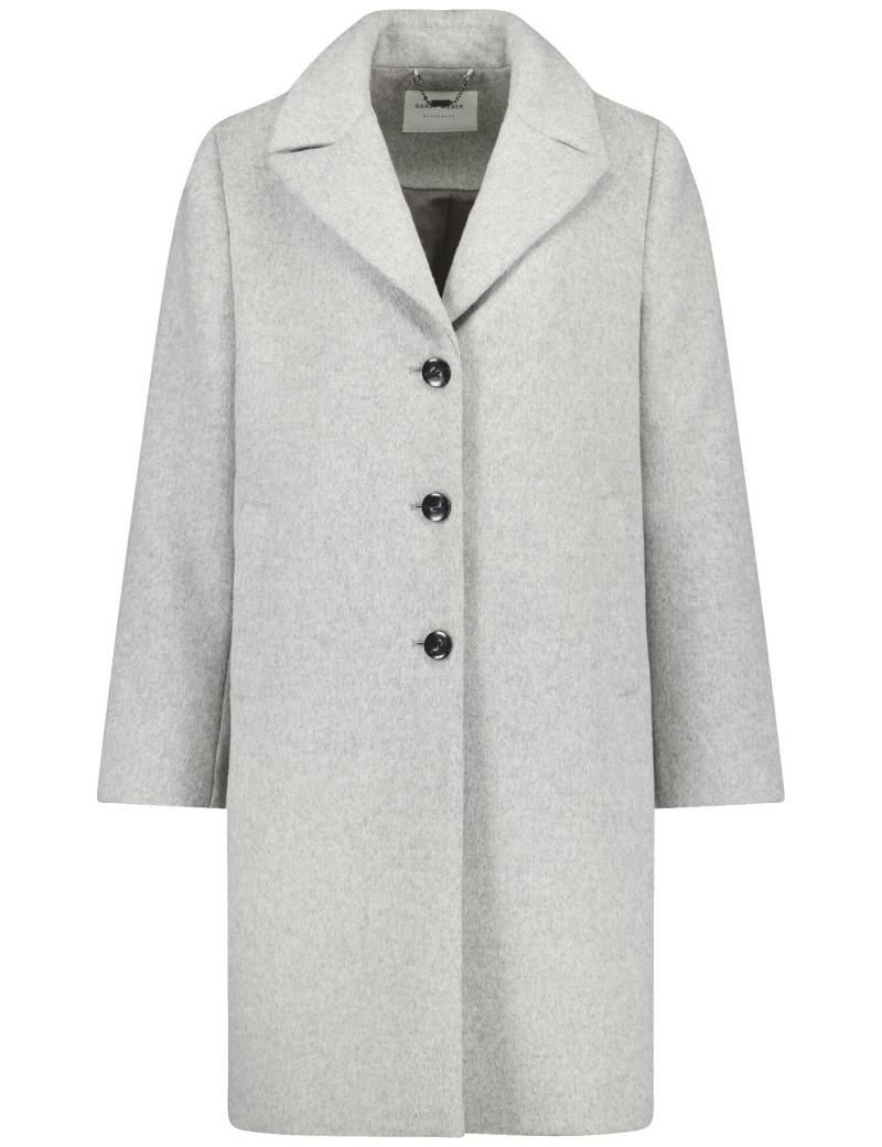 GERRY WEBER Edition - MANTEL WOLLE silver grey melange - Gr. - 44 von GERRY WEBER Edition