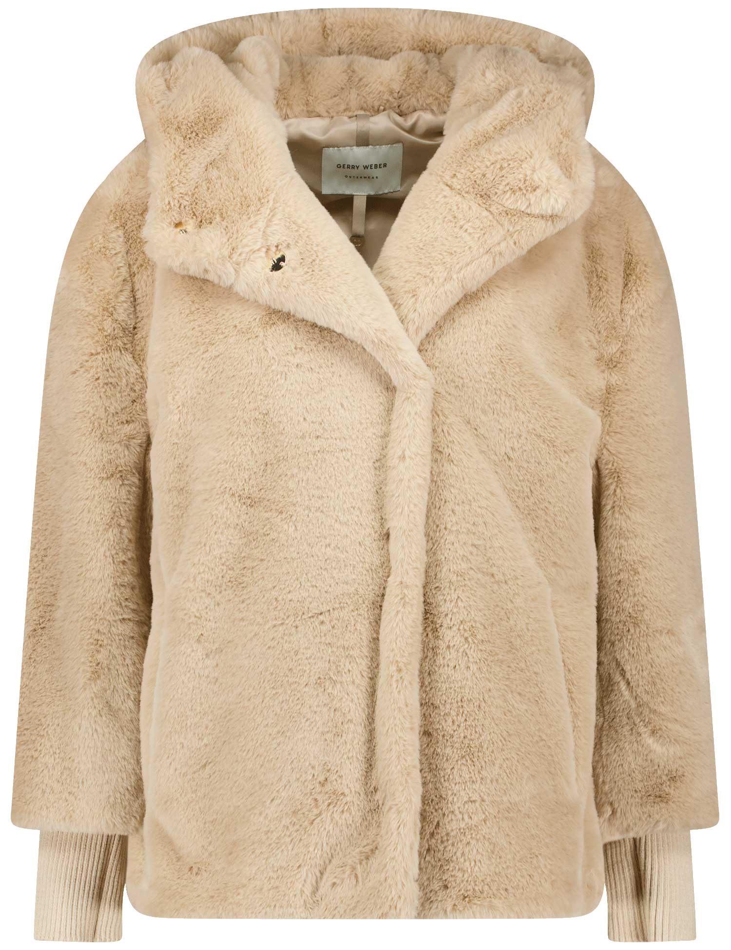 GERRY WEBER Edition - Mantel mit Rippbündchen beige - Gr. - 42 von GERRY WEBER Edition