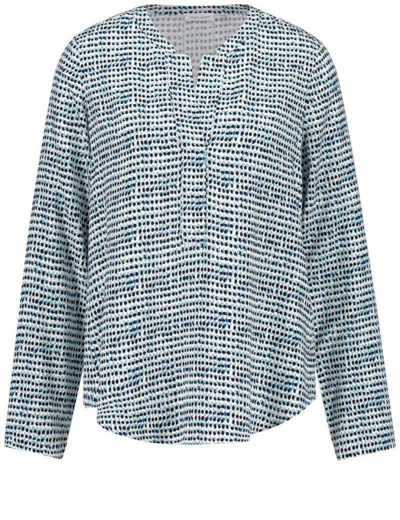 GERRY WEBER Edition - Nachhaltige Tunikabluse blau - Gr. - 46 von GERRY WEBER Edition