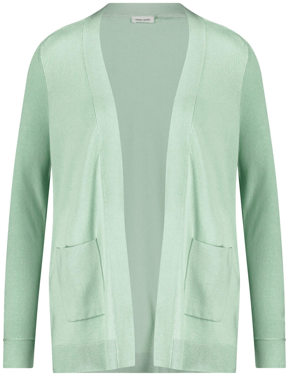GERRY WEBER Edition - Offener Cardigan aus Feinstrick grün - Gr. - 42 von GERRY WEBER Edition