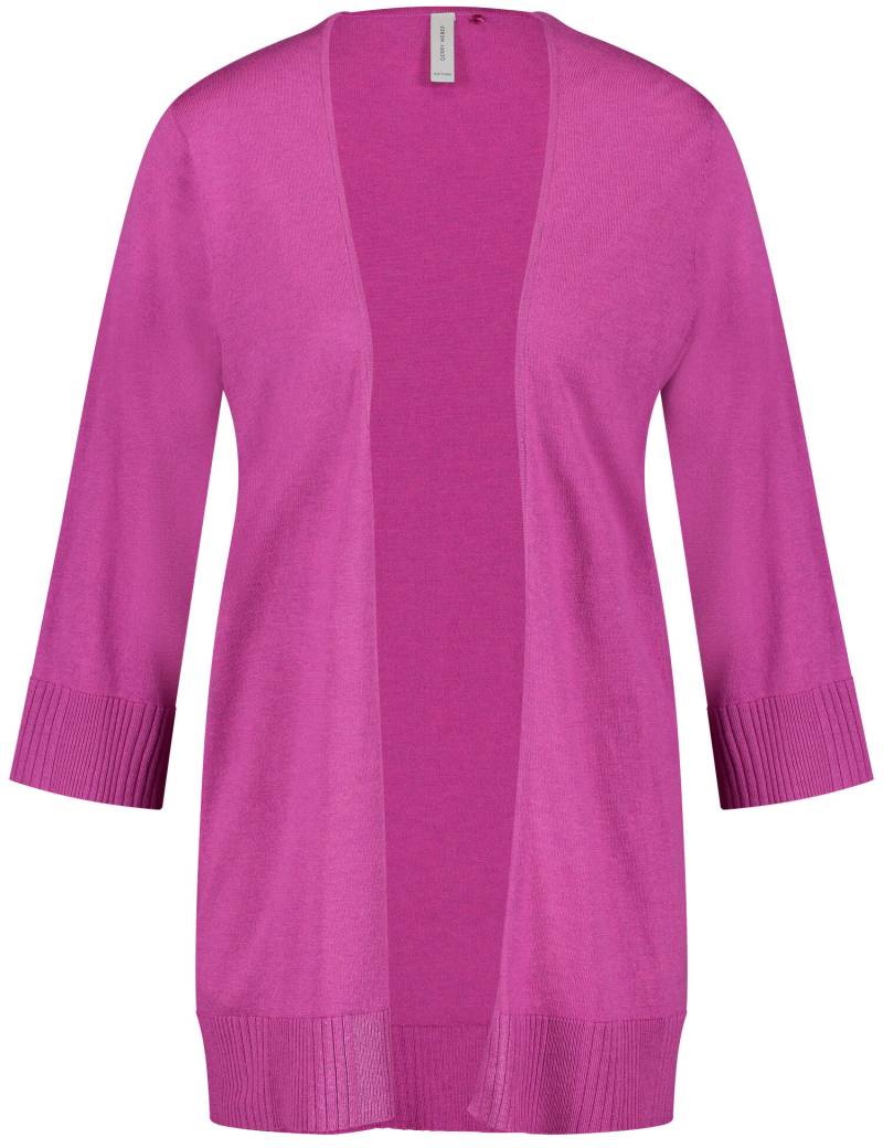 GERRY WEBER Edition - Offener Cardigan aus Feinstrick orchid melange - Gr. - 38 von GERRY WEBER Edition