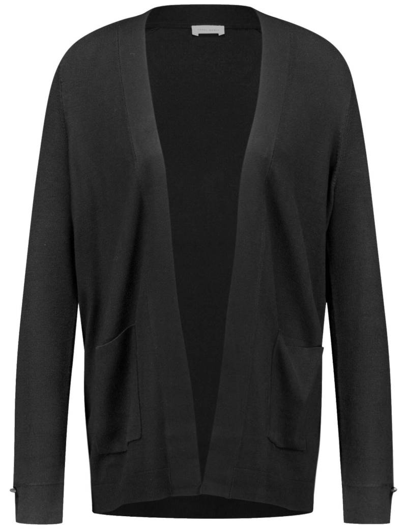 GERRY WEBER Edition - Offener Cardigan aus Feinstrick schwarz - Gr. - 40 von GERRY WEBER Edition
