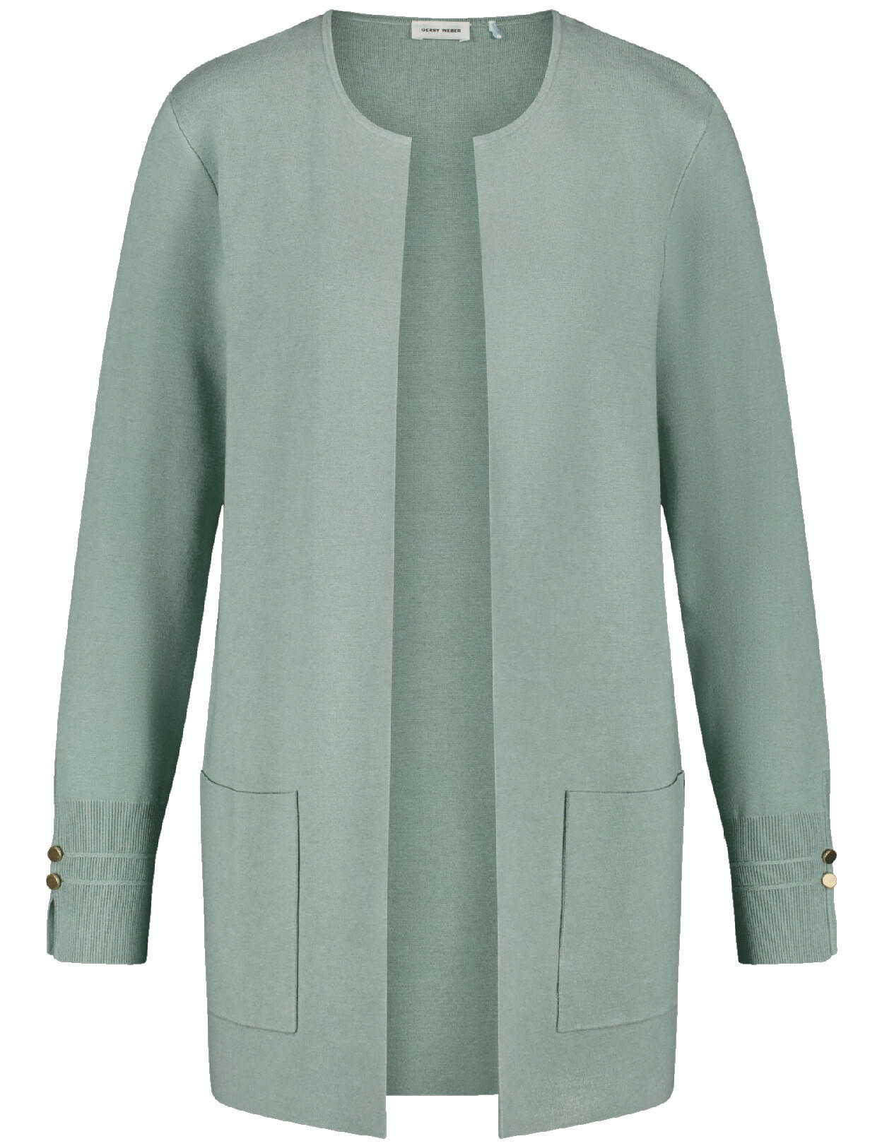 GERRY WEBER Edition - Offener Longcardigan grün - Gr. - 42 von GERRY WEBER Edition