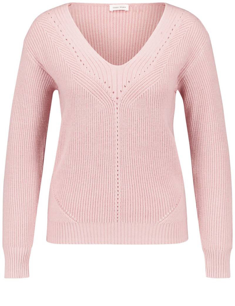 GERRY WEBER Edition - Pullover mit Ajour-Details pink - Gr. - 38 von GERRY WEBER Edition