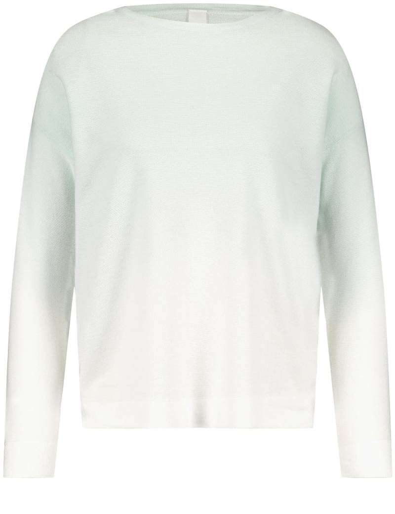 GERRY WEBER Edition - Pullover mit Farbverlauf ecru/weiss/gruen gemustert - Gr. - 46 von GERRY WEBER Edition