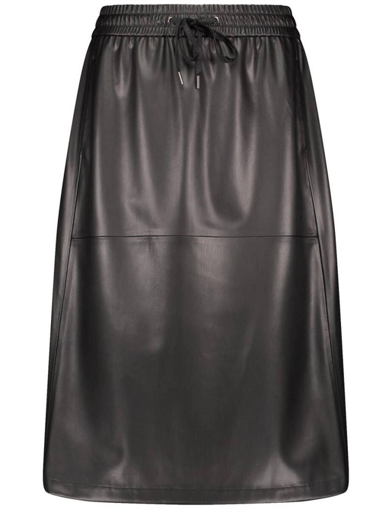 GERRY WEBER Edition - Rock in Lederoptik schwarz - Gr. - 38 von GERRY WEBER Edition