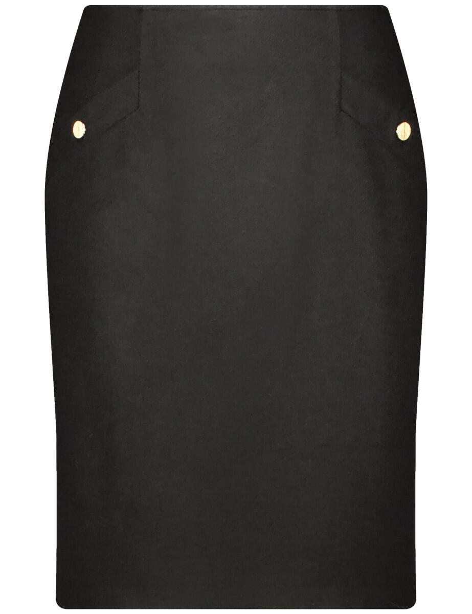 GERRY WEBER Edition - Rock mit Knopf schwarz - Gr. - 38 von GERRY WEBER Edition