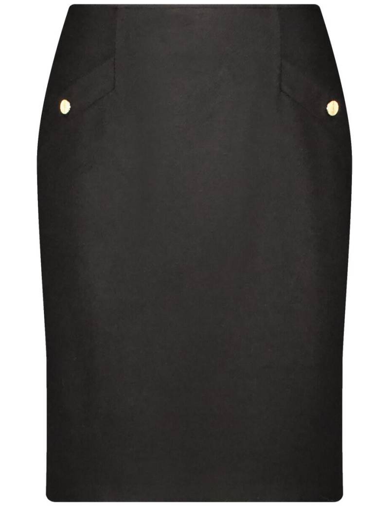 GERRY WEBER Edition - Rock mit Knopf schwarz - Gr. - 38 von GERRY WEBER Edition