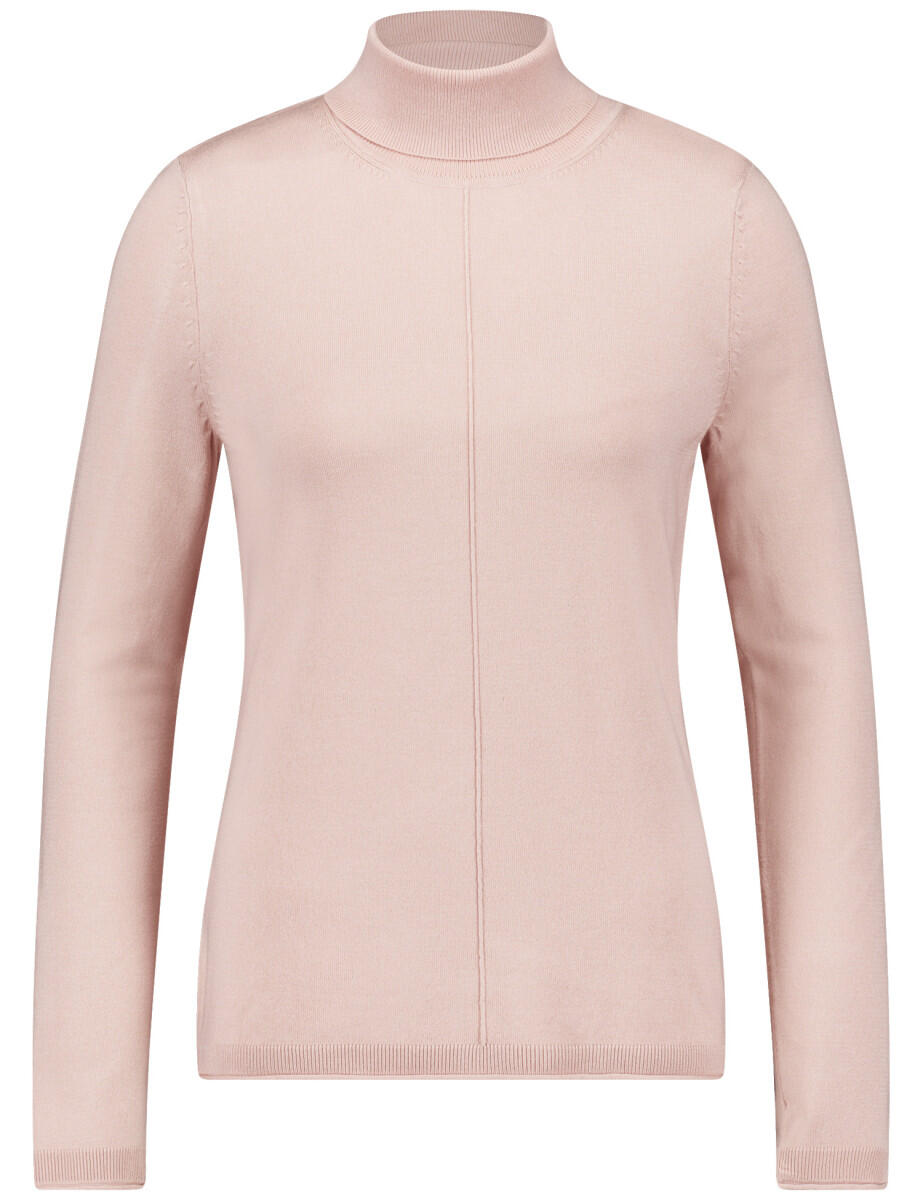 GERRY WEBER Edition - Rollkragenpullover mit Armschlitzen pink - Gr. - 44 von GERRY WEBER Edition