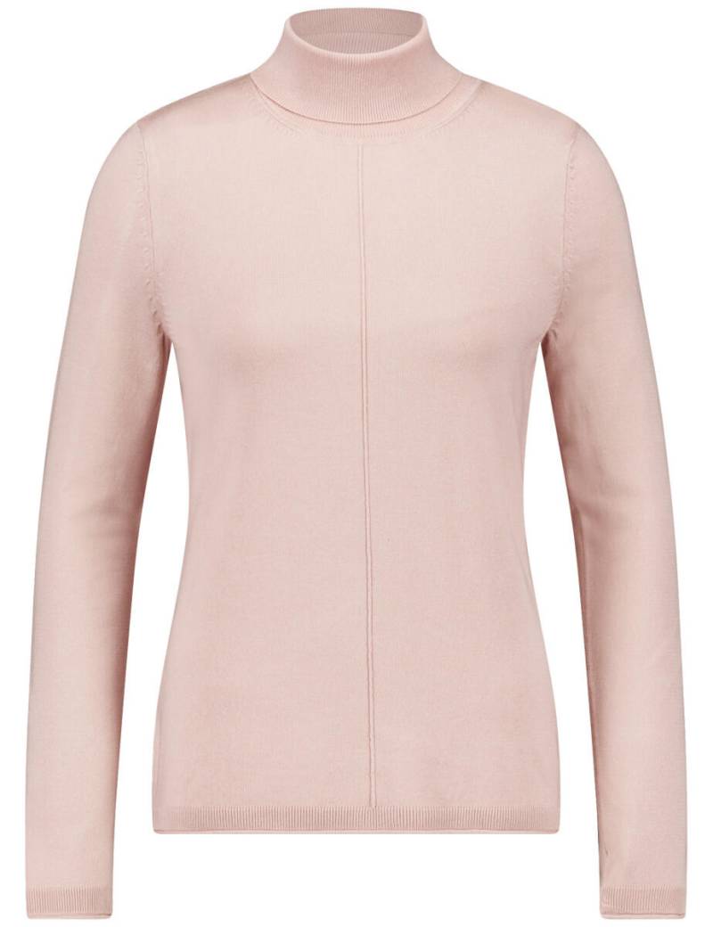 GERRY WEBER Edition - Rollkragenpullover mit Armschlitzen pink - Gr. - 44 von GERRY WEBER Edition
