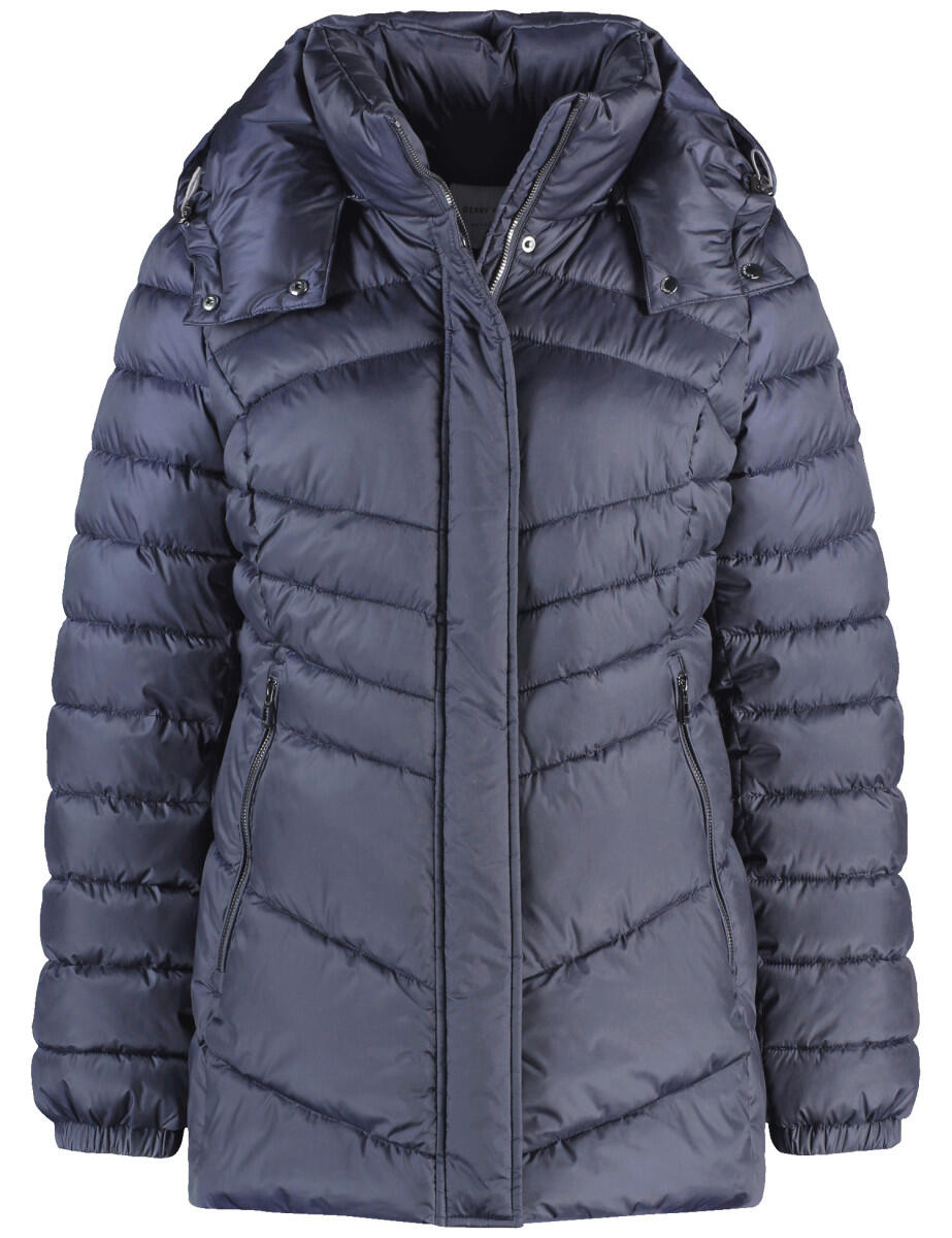 GERRY WEBER Edition - Steppjacke mit abnehmbarer Kapuze blau - Gr. - 46 von GERRY WEBER Edition