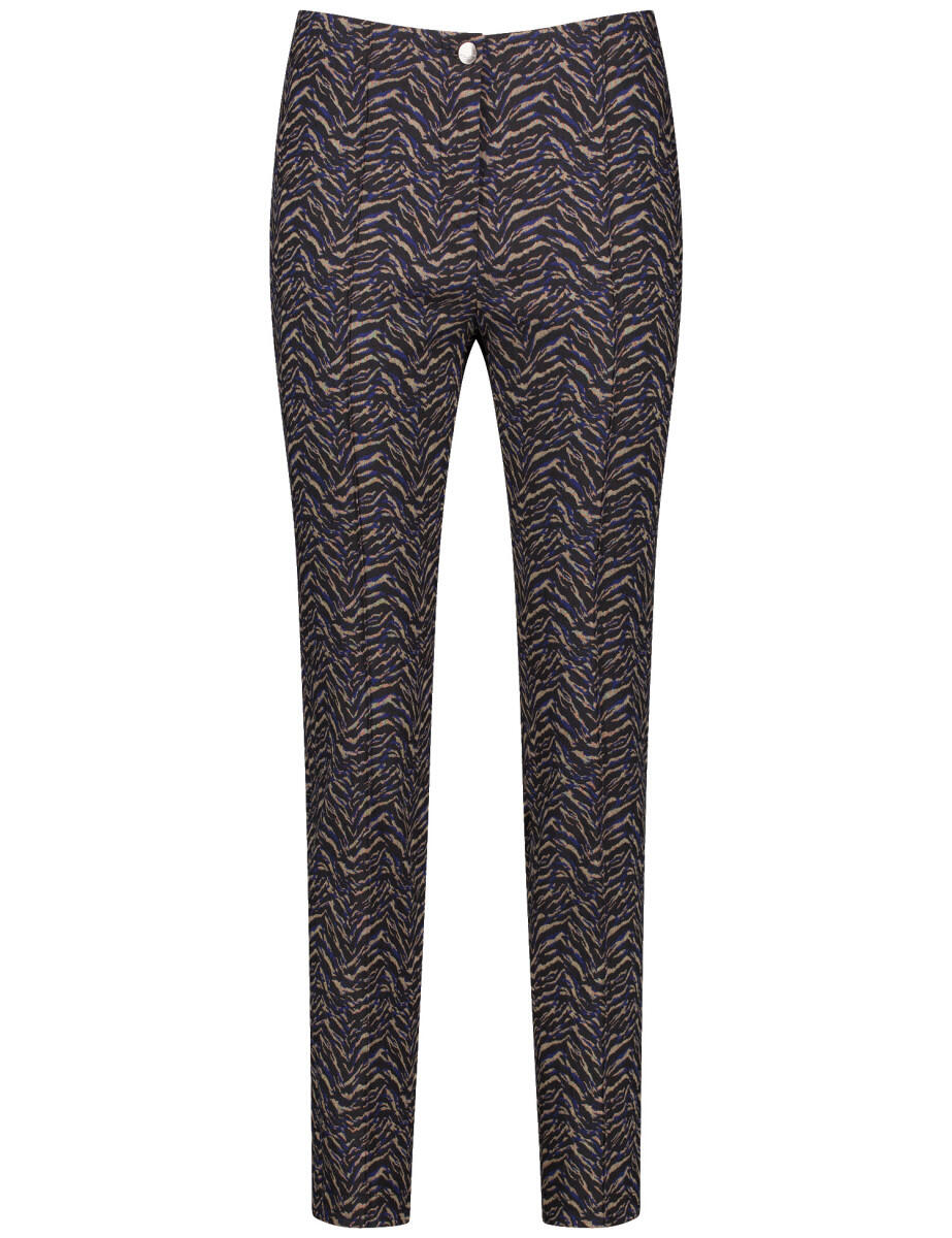 GERRY WEBER Edition - Stretchhose SAN꞉YA SLIM FIT beige/blau/schwarz von GERRY WEBER Edition