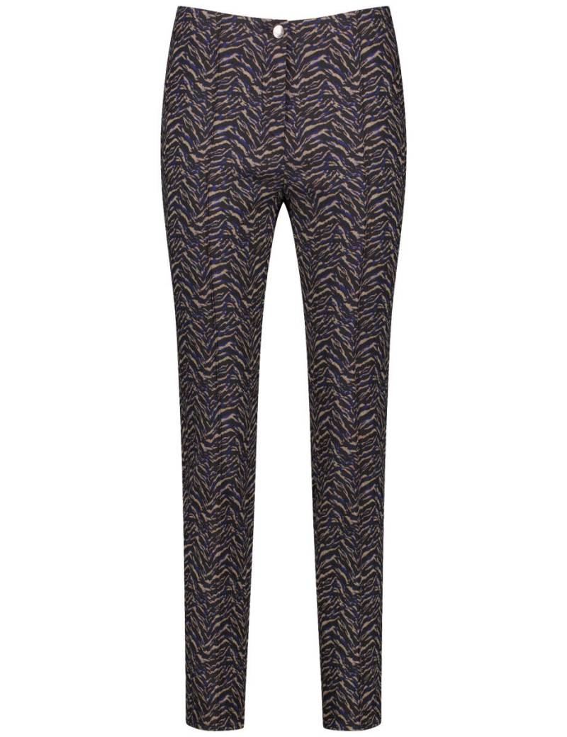 GERRY WEBER Edition - Stretchhose SAN꞉YA SLIM FIT beige/blau/schwarz von GERRY WEBER Edition