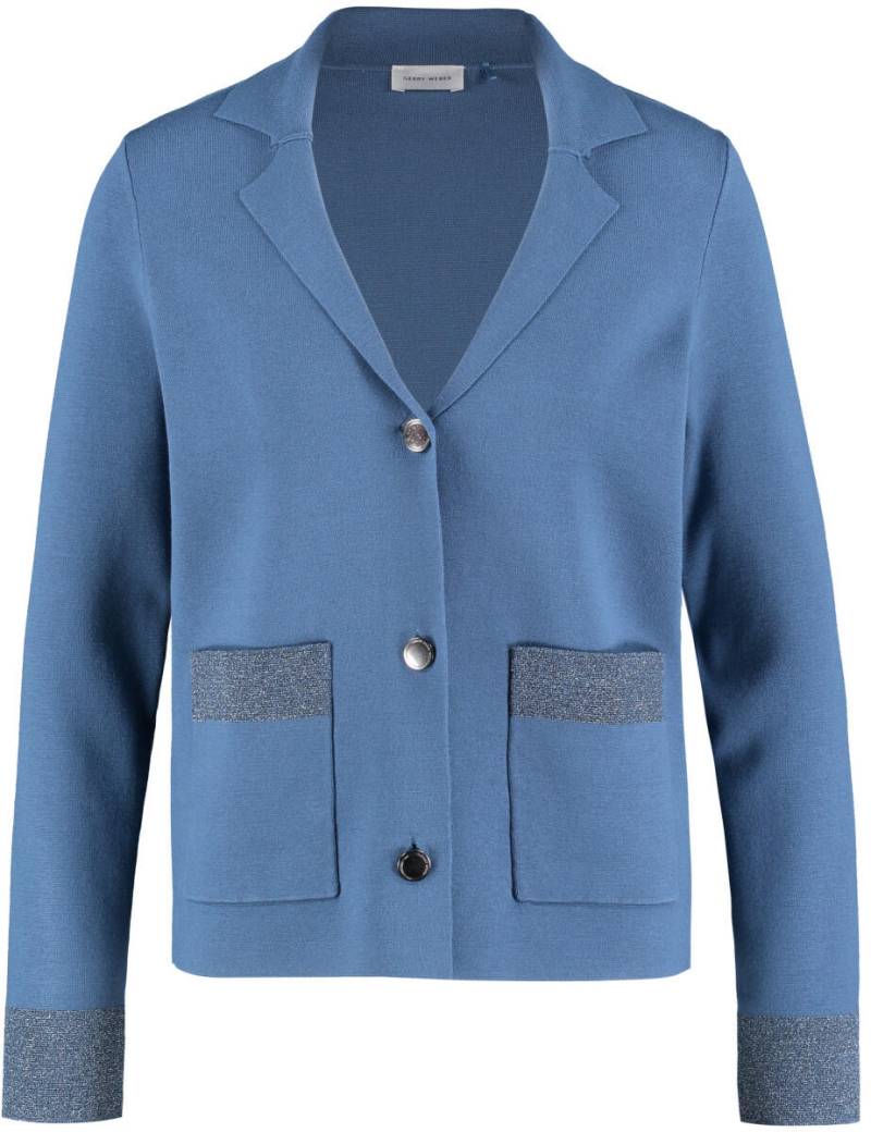 GERRY WEBER Edition - Strickjacke blau - Gr. - 40 von GERRY WEBER Edition