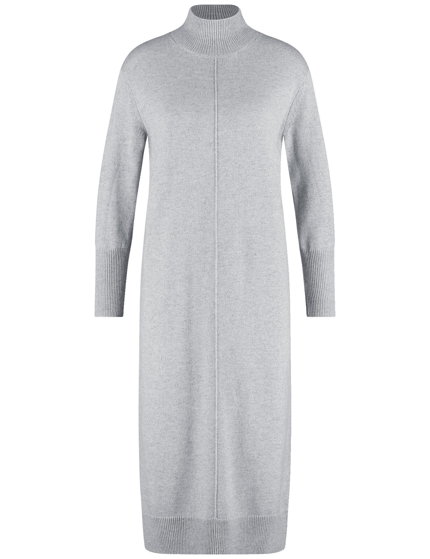 GERRY WEBER Edition - Strickkleid mit Turtleneck silver grey melange - Gr. - 36 von GERRY WEBER Edition