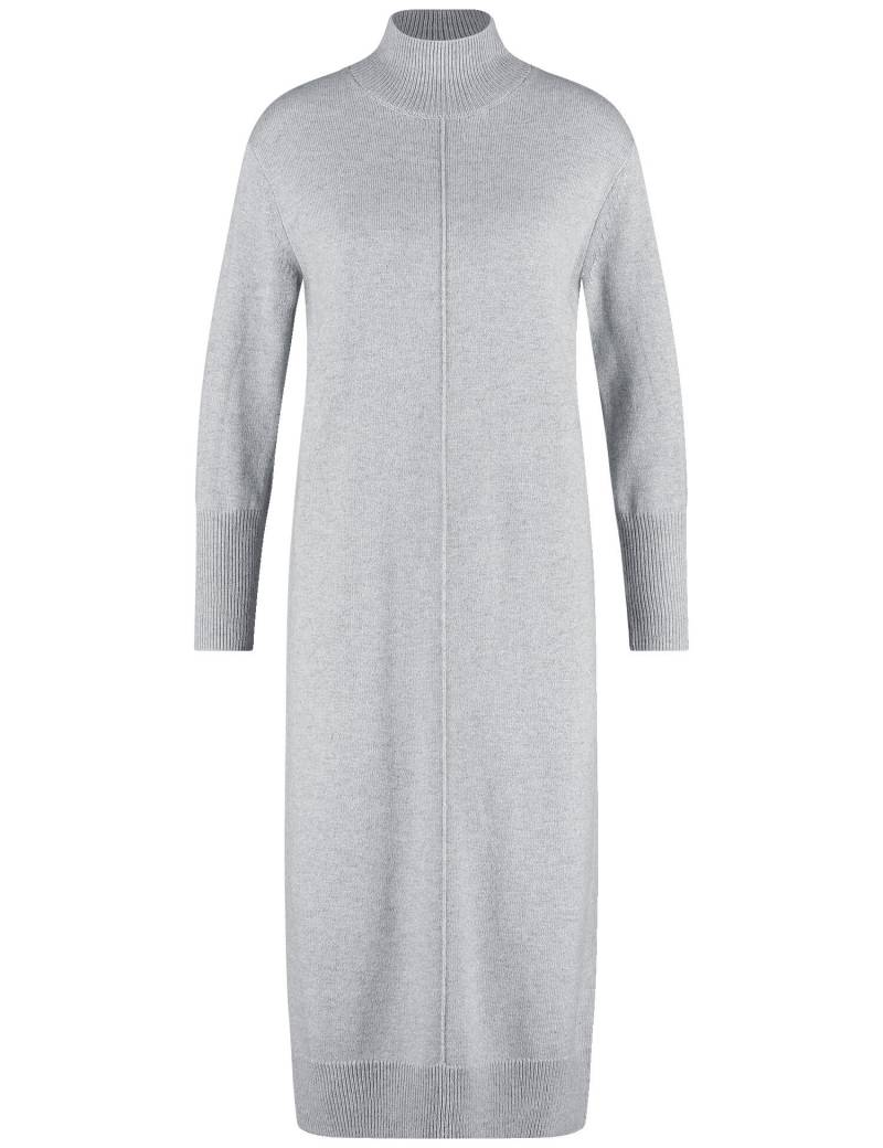GERRY WEBER Edition - Strickkleid mit Turtleneck silver grey melange - Gr. - 44 von GERRY WEBER Edition