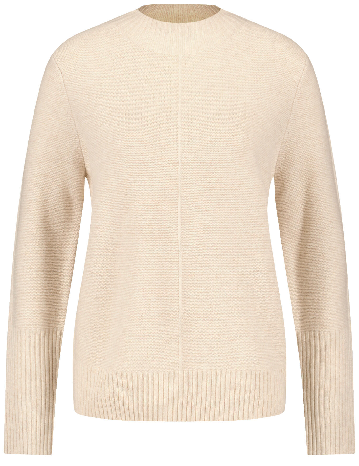 GERRY WEBER Edition - Strickpullover mit Wollanteil cream melange - Gr. - 40 von GERRY WEBER Edition