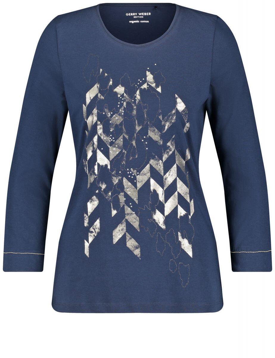 GERRY WEBER Edition - T-Shirt 3/4 Arm blau - Gr. - 40 von GERRY WEBER Edition