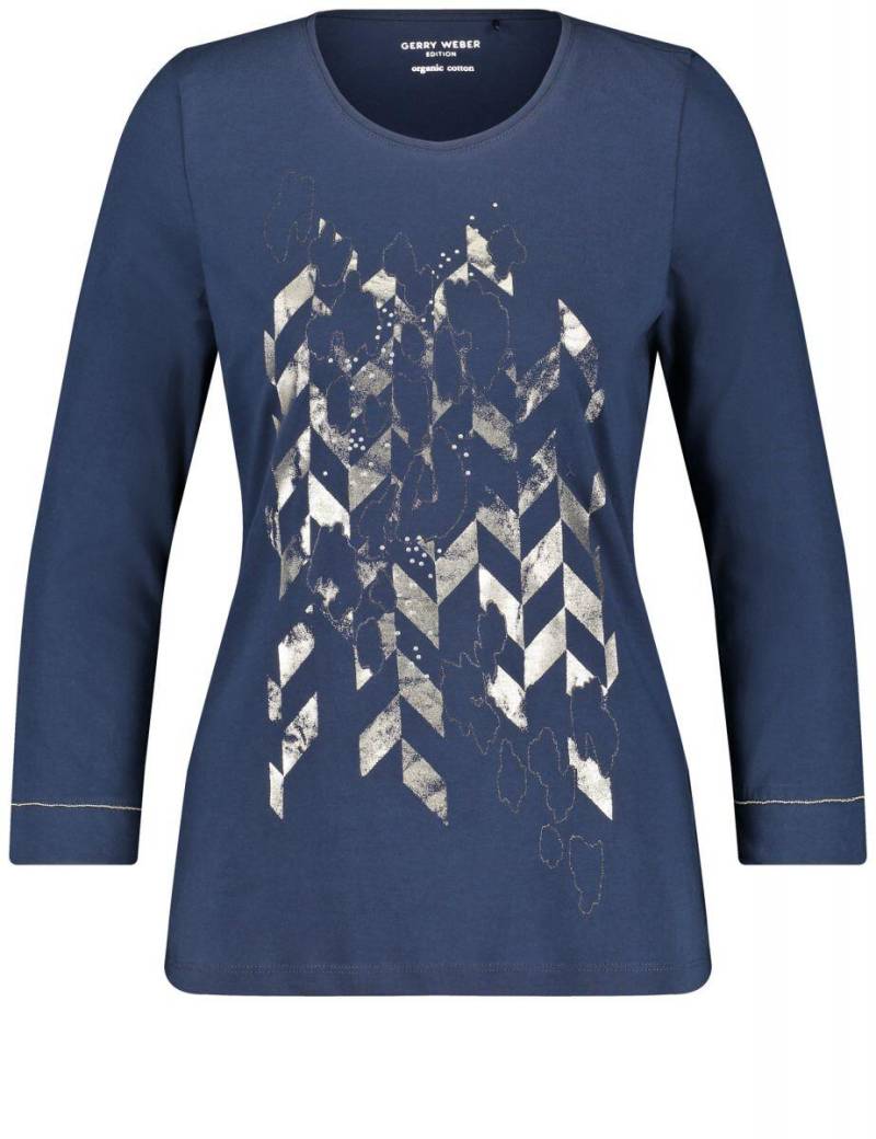 GERRY WEBER Edition - T-Shirt 3/4 Arm blau - Gr. - 40 von GERRY WEBER Edition